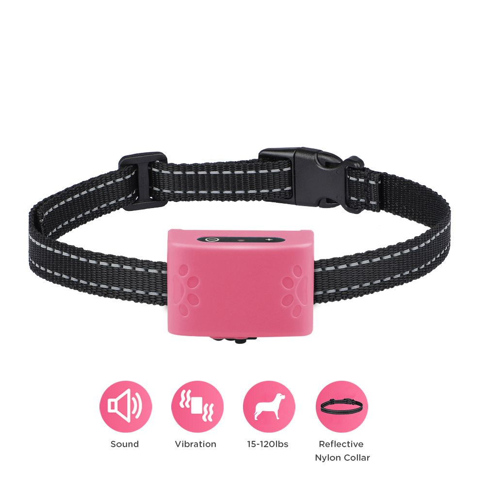 跨境新款止吠器宠物用品狗训练器防狗叫训狗器声音震动自动止吠器