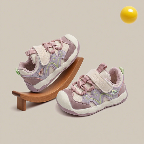 Children's Autumn New Sports Shoes for 1-2-3 Year Olds, Learning to Walk Shoes with Soft Soles for Both Boys and Girls, Infant Function Shoes