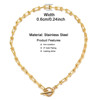 Accessory hip-hop style stainless steel, chain, necklace for beloved, European style, simple and elegant design