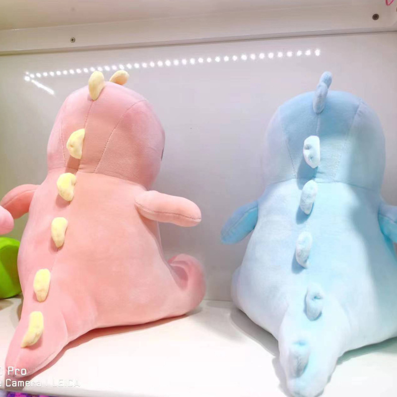 Multicoloured soft plush fuchsia cute dinosaur