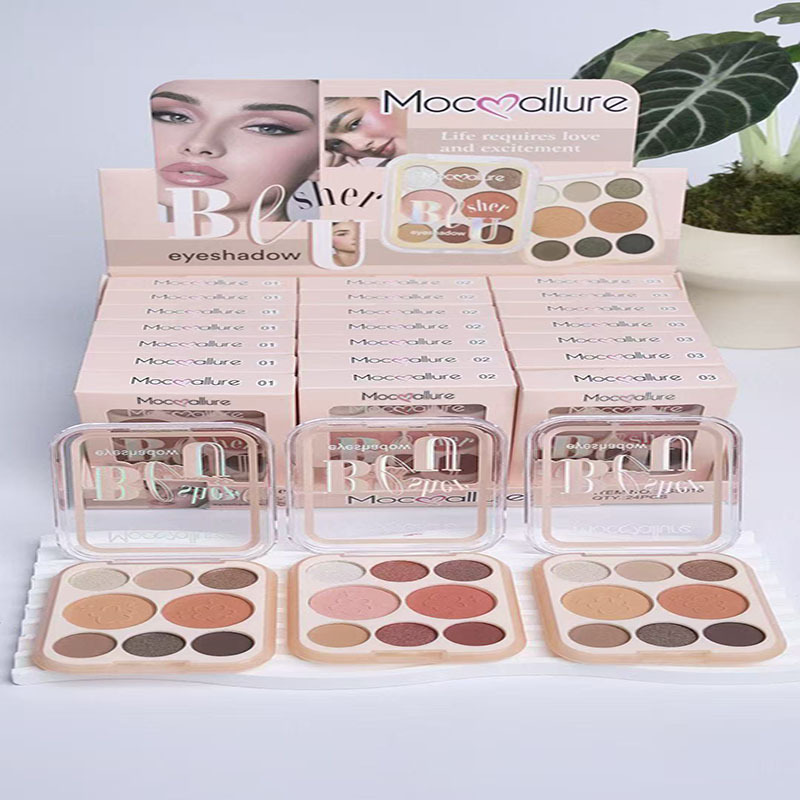 Mocoallure nuevo comercio exterior transfronterizo limpieza blush nueve colores perla mate oro cebolla polvo amor plato de sombra de ojos