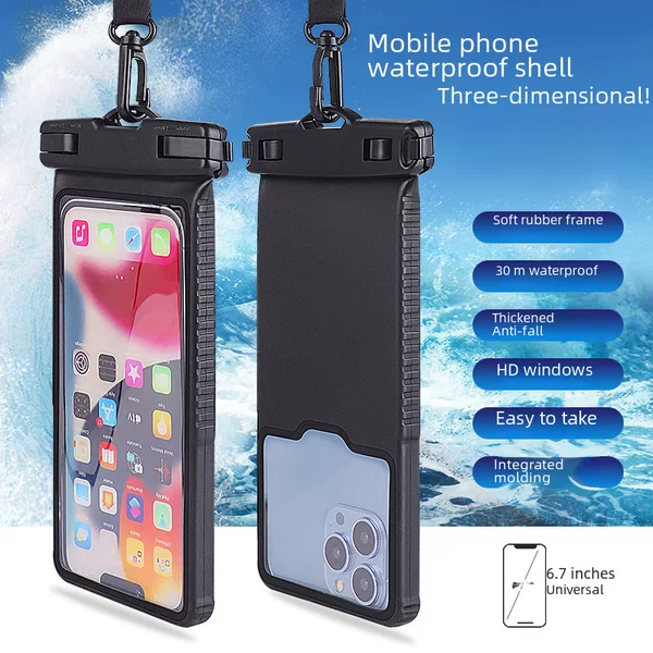 Amazon's Popular Stereo Mobile Phone Waterproof Bag Tpu Touch Screen Waterproof Case Suitable for Huawei and Apple Mobile Phones