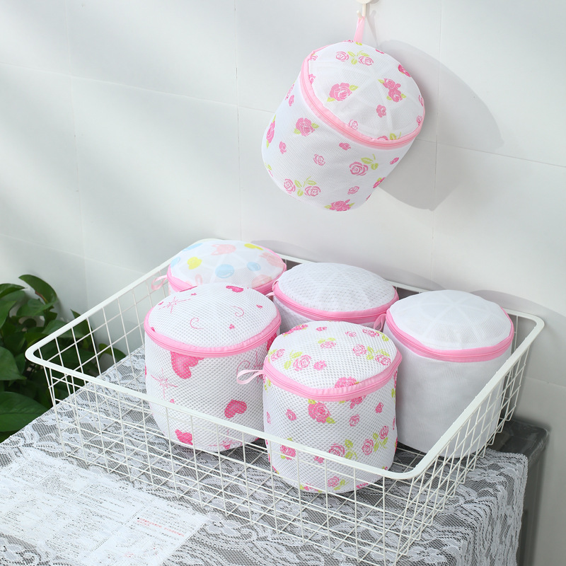 Factory wholesale polyester fine-mesh laundry bags—specialized for machine washing bras, offering protective care and extra-thick netting for lingerie.