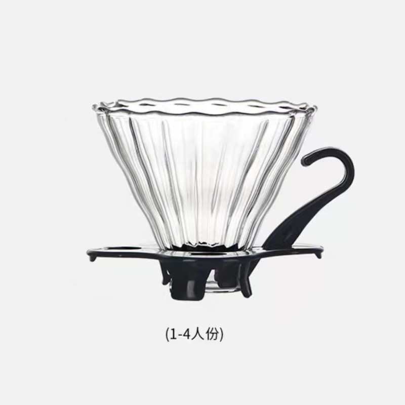 Creativa nube de vidrio borosilicato cafetera hogar transparente filtro de vidrio compartir olla climatizada olla de mano