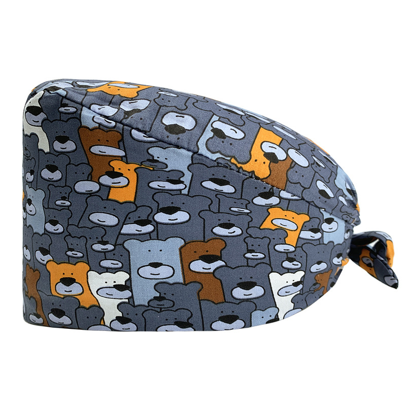 Nuevo Gorro de Enfermera para UCI con Lindos Estampados, Algodón Puro, Gorro de Cocina, Odontología, Belleza y Medicina, Unisex, en Existencia.
