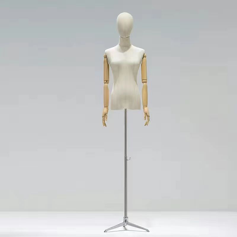 Modelo de accesorios tienda de ropa de mujer cuerpo completo modelo estante de ropa de mujer estante de muñeca de medio cuerpo humano estante de exhibición de ventana