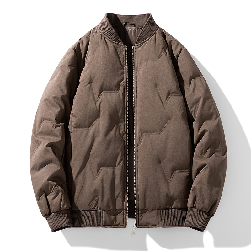 Cross-border plumón hombre invierno 2025 nueva chaqueta de béisbol cálida chaqueta de negocios casuales chaqueta hombre