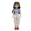 Overall, trousers, denim doll, jeans, children's clothing, scale 1:6, 12inch, 30cm