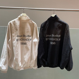 �羳AC Logo zipper jacket�������fLOGO��ĸӡ���A���L��������