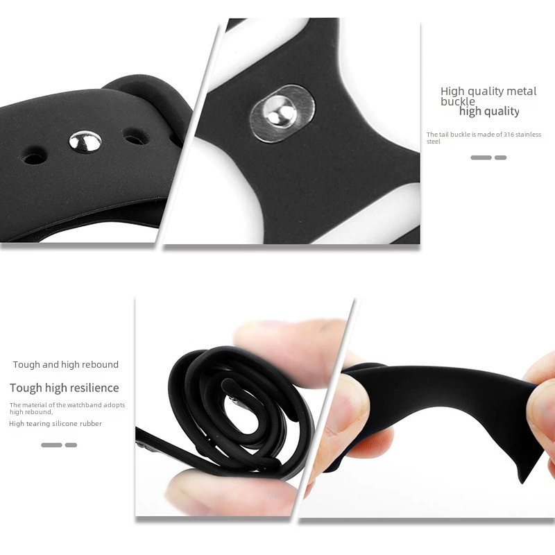 Совместимый кожаный ремешок для Apple iWatch силиконовый ремешок monochrome Applewatch ремешок восьмизначный замок