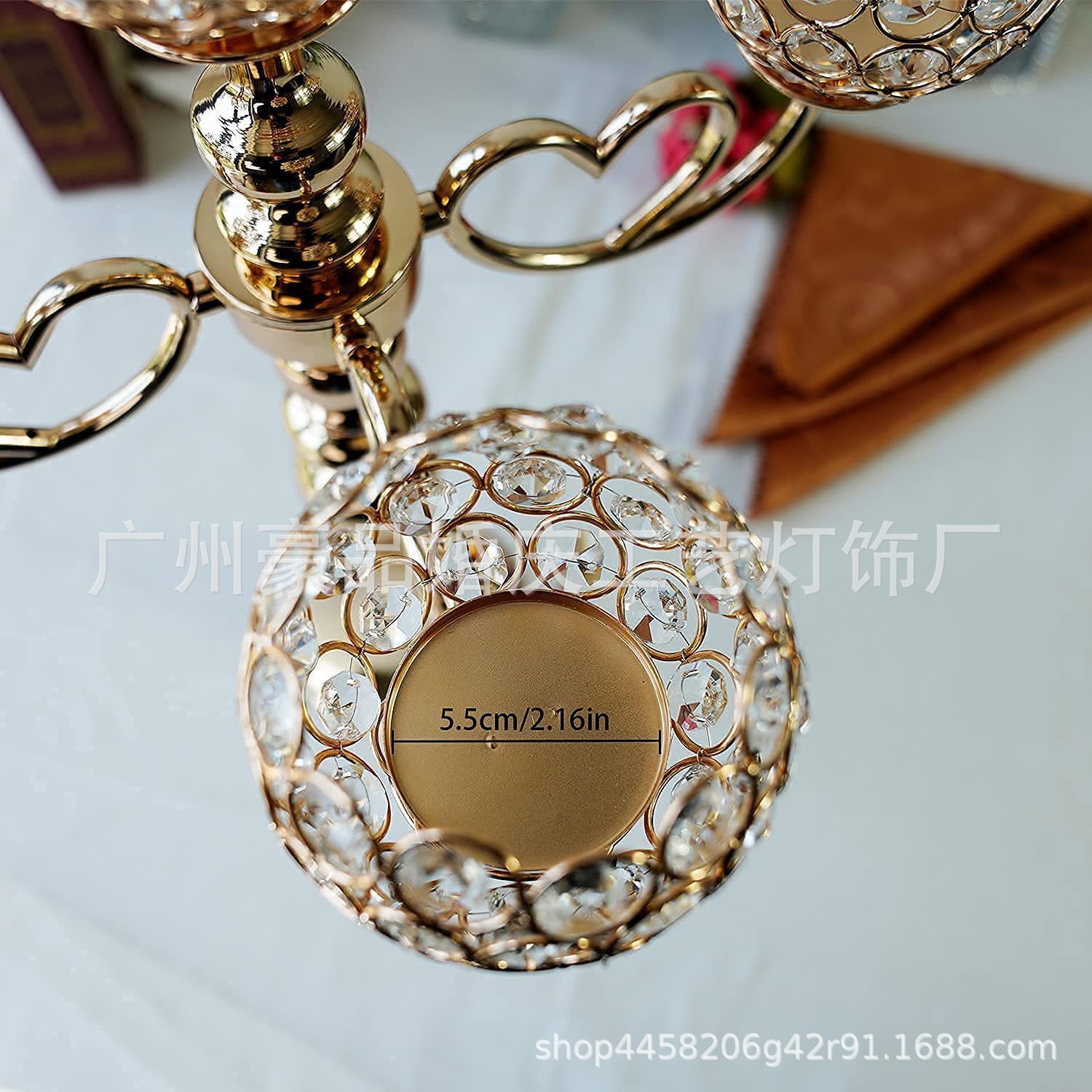 Nuevos apoyos de la boda plomo 5-cabeza candelabro creativo estilo europeo Luz Decoración de lujo hogar romántico decorativo decoración de la vela