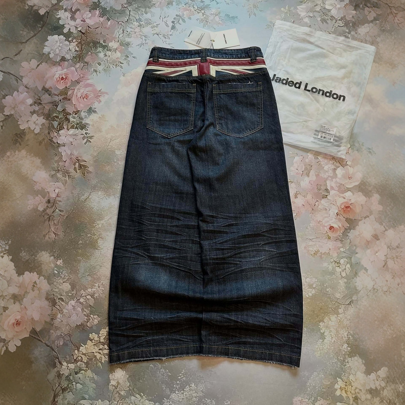 In-Stock European and American Style Patchwork High-Waisted Jeans Unisex Y2K High Street Loose Versatile Straight-Leg Floor-Length Pants In-Stock European and American Style Patchwork High-Waisted Jeans Unisex Y2K High Street Loose Versatile Straight-Leg Floor-Length Pants
