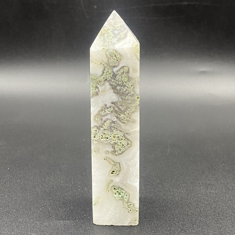 天然水晶摆件水草玛瑙柱子手工雕刻件桌面摆件小摆件装饰摆件 买一送一 图 3