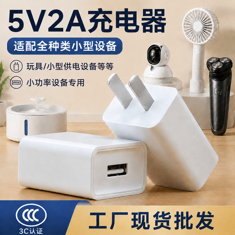 5V2A Low Power Charging Head Electric Toothbrush Charger USB Port 3C Certified Toy Power Adapter Wholesale