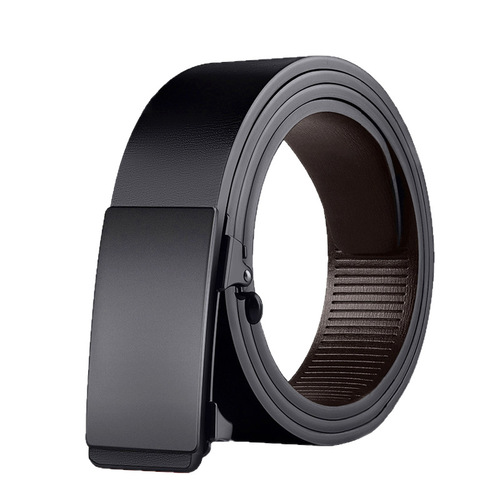Belt men's alloy automatic buckle inner belt business casual men's belt cowhide trouser belt