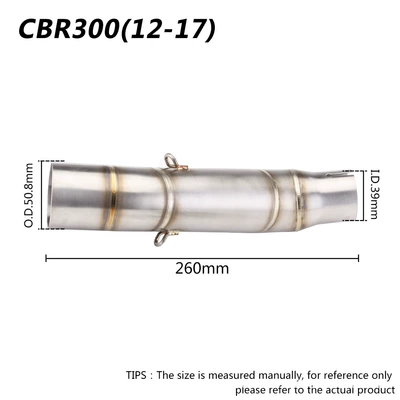 Pipe Modified Stainless Steel Middle, Motorcycle exhaust pipe