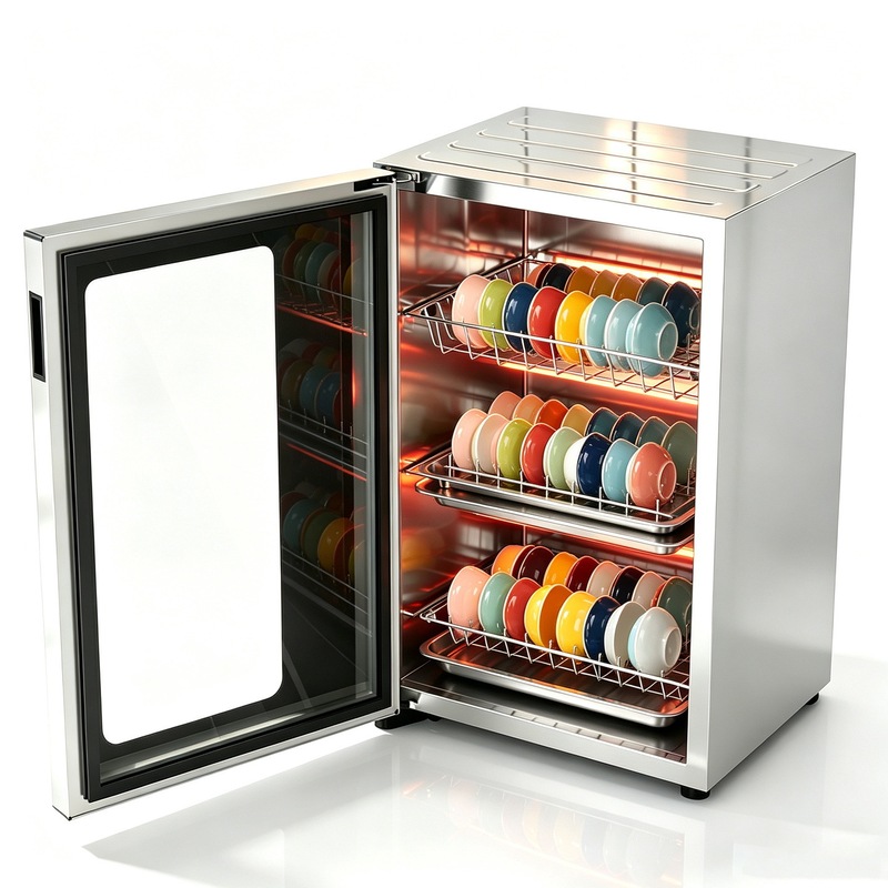 Two-star household, office, and hotel dish sterilization cabinet, vertical type, suitable for canteens, restaurants, and catering services, including kindergartens