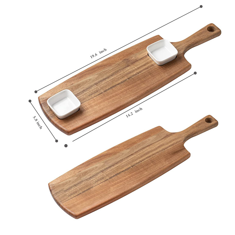 Tablero de cortar madera creativo colgando tablero de pan con mango QUESO Queso Junta Partido ensalada placa