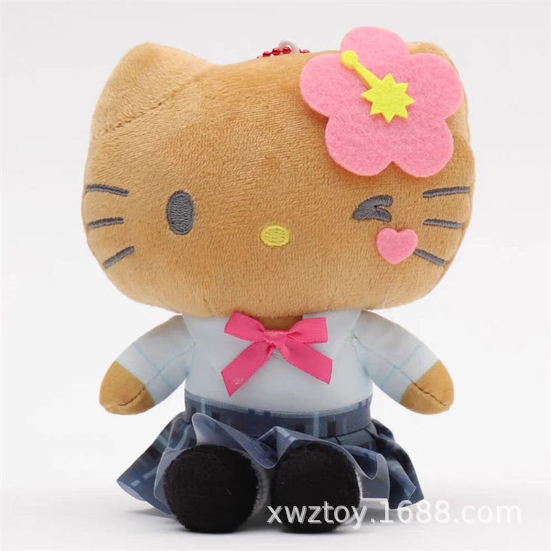 日本のかわいい桜平成ホットガール学生服黒革 KT 猫クールミーメロディーペンダントバッグペンダント|undefined