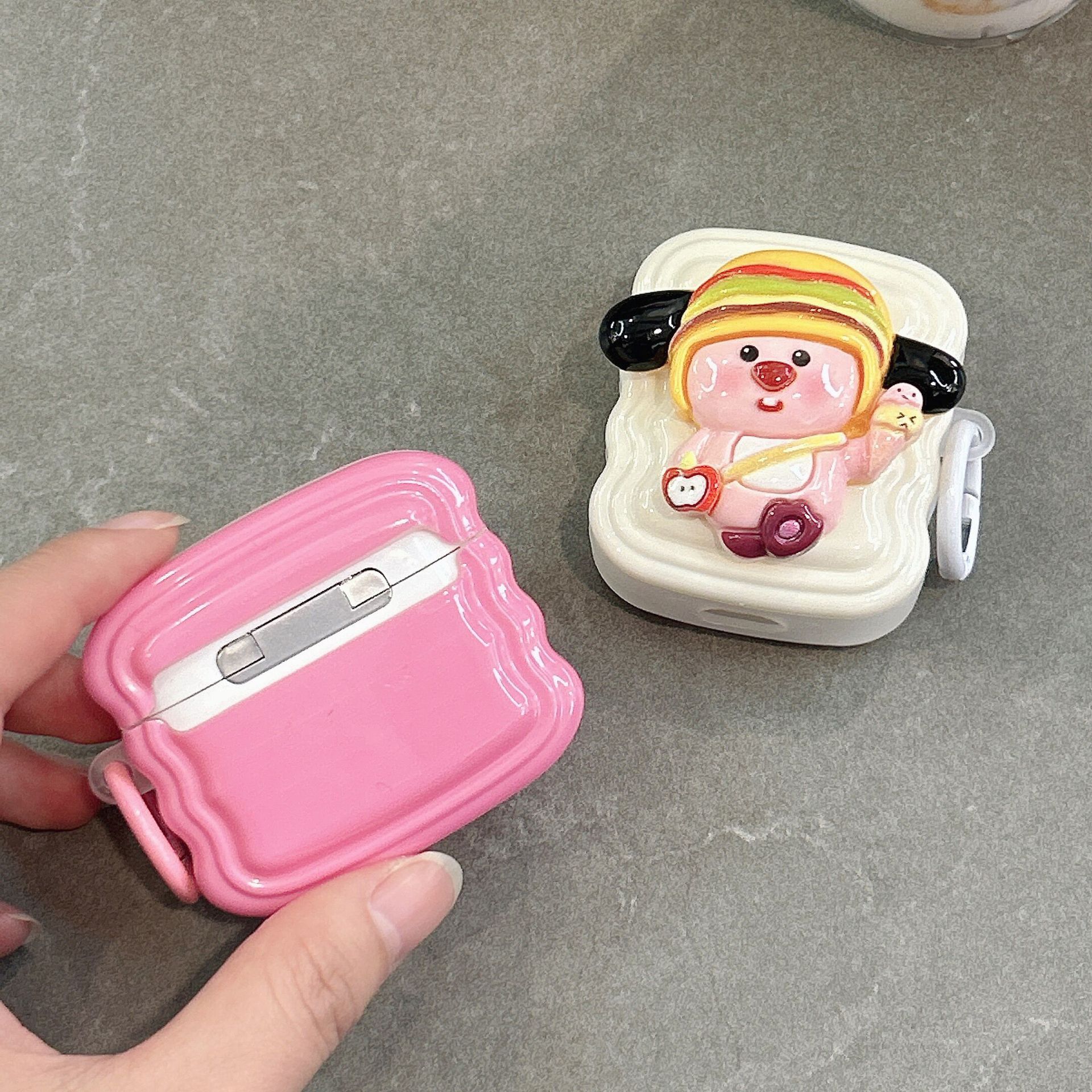 Three-dimensional cute Ruby applicable airpods3 protective case pro2 wireless Bluetooth headset case 1/2 generation cartoon female_voghion.com