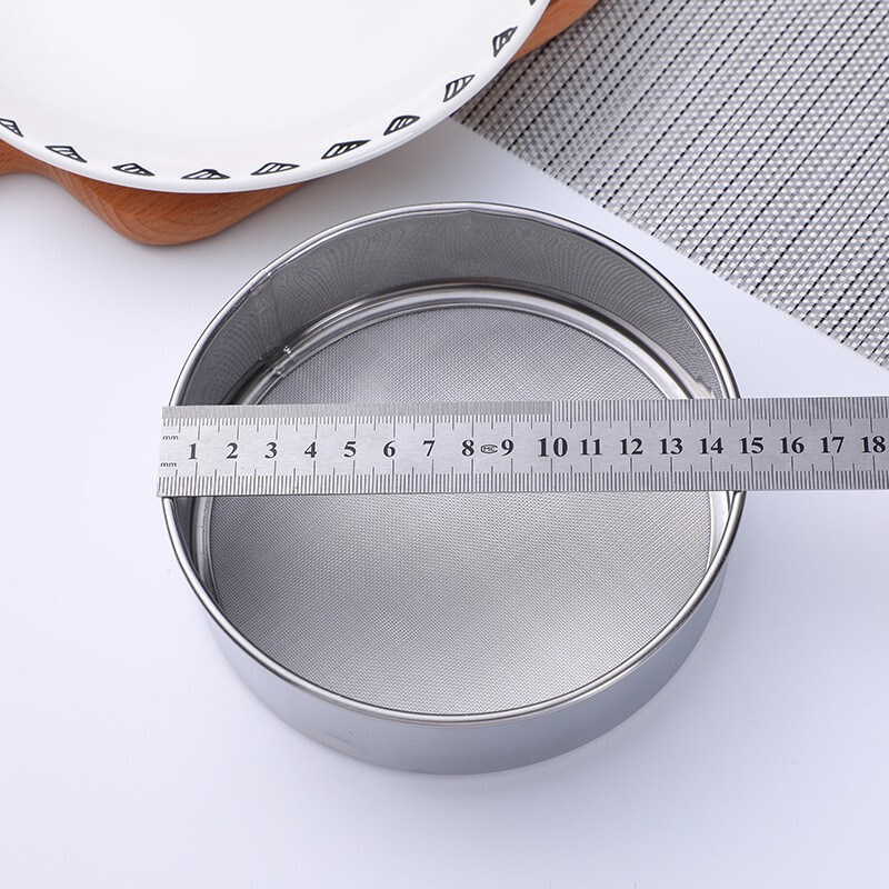 15cm flour sieve screen screen Luo ultra-fine baking hand-held 60 mesh stainless steel flour screen for kitchen