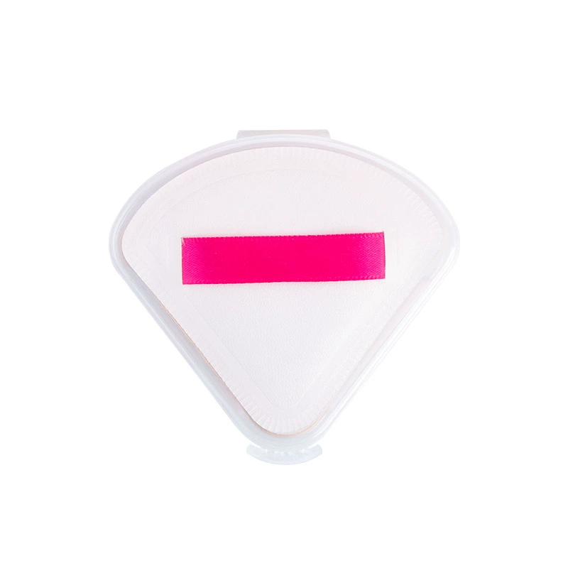 Cotton soft heel, triangular cosmetic sponge, set, storage box