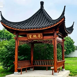 亭子;景观工程项目;户外花架