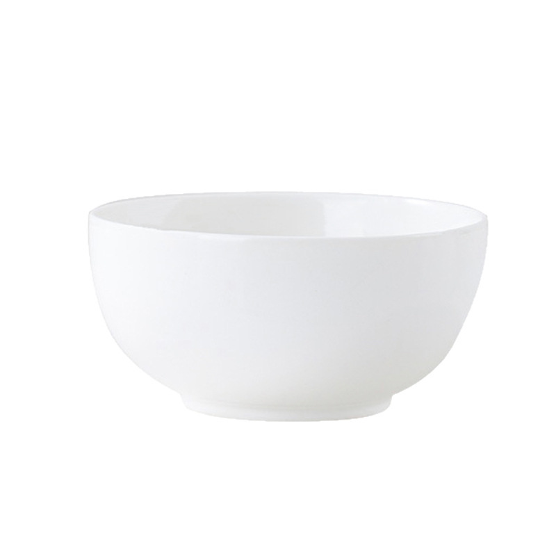 纯白色陶瓷米饭碗面碗大汤碗酒店餐厅汤粉碗家用小碗ceramic bowl|undefined