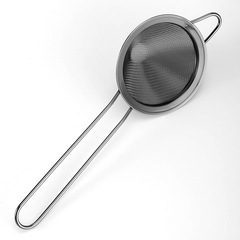304 Stainless Steel Conical Long-Handle Rose Gold Cocktail Strainer, Bartender Ice Filter, Portable Tea Strainer