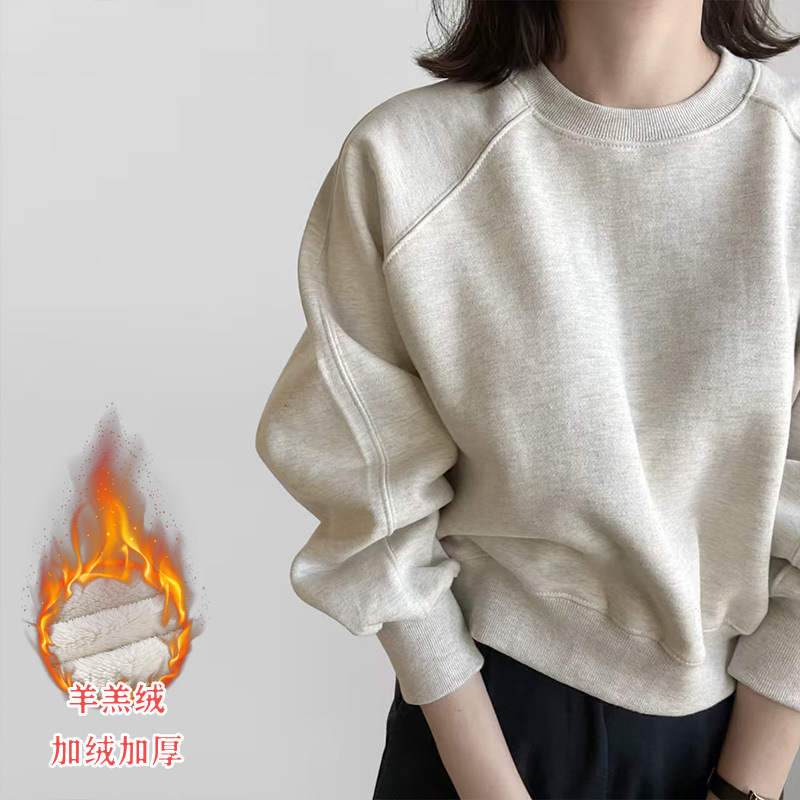 화이트 플라워 그레이 011 (0도 정도 착용에 적합한 거대한 두꺼운 램스울 모델)