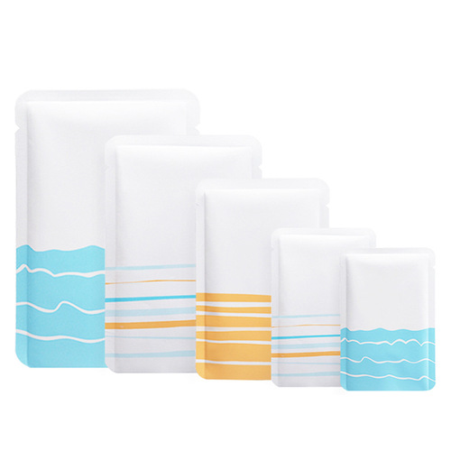 Factory direct sales pure aluminum foil powder packaging bag cosmetics skin care product liquid sample trial refill bag