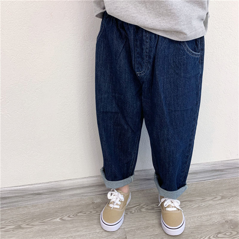 Nuevo estilo de primavera para niños y niñas vaqueros sueltos, pantalones infantiles, pantalones de ropa de moda para niños image 2