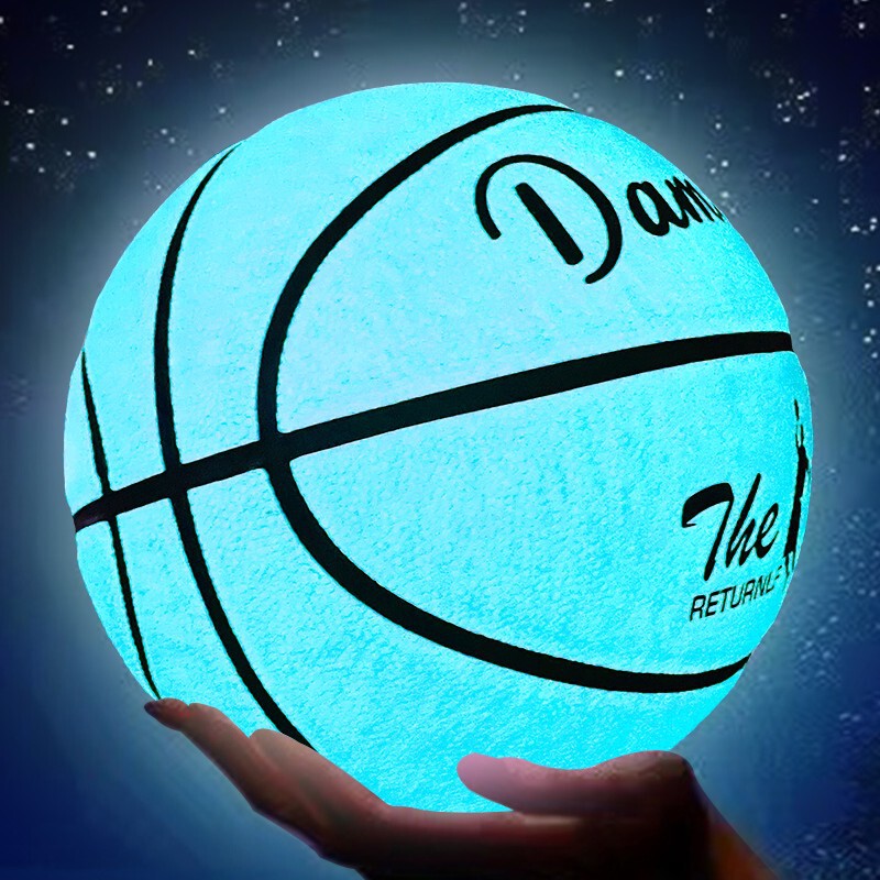 Factory wholesale luminous basketball No.5 No.7 No.6 children adult students PU soft leather outdoor wear-resistant non-slip