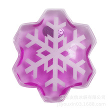 PVC暖手袋 雪花形状暖手宝 库存 学生用小型暖手 铁片发热包 热宝
