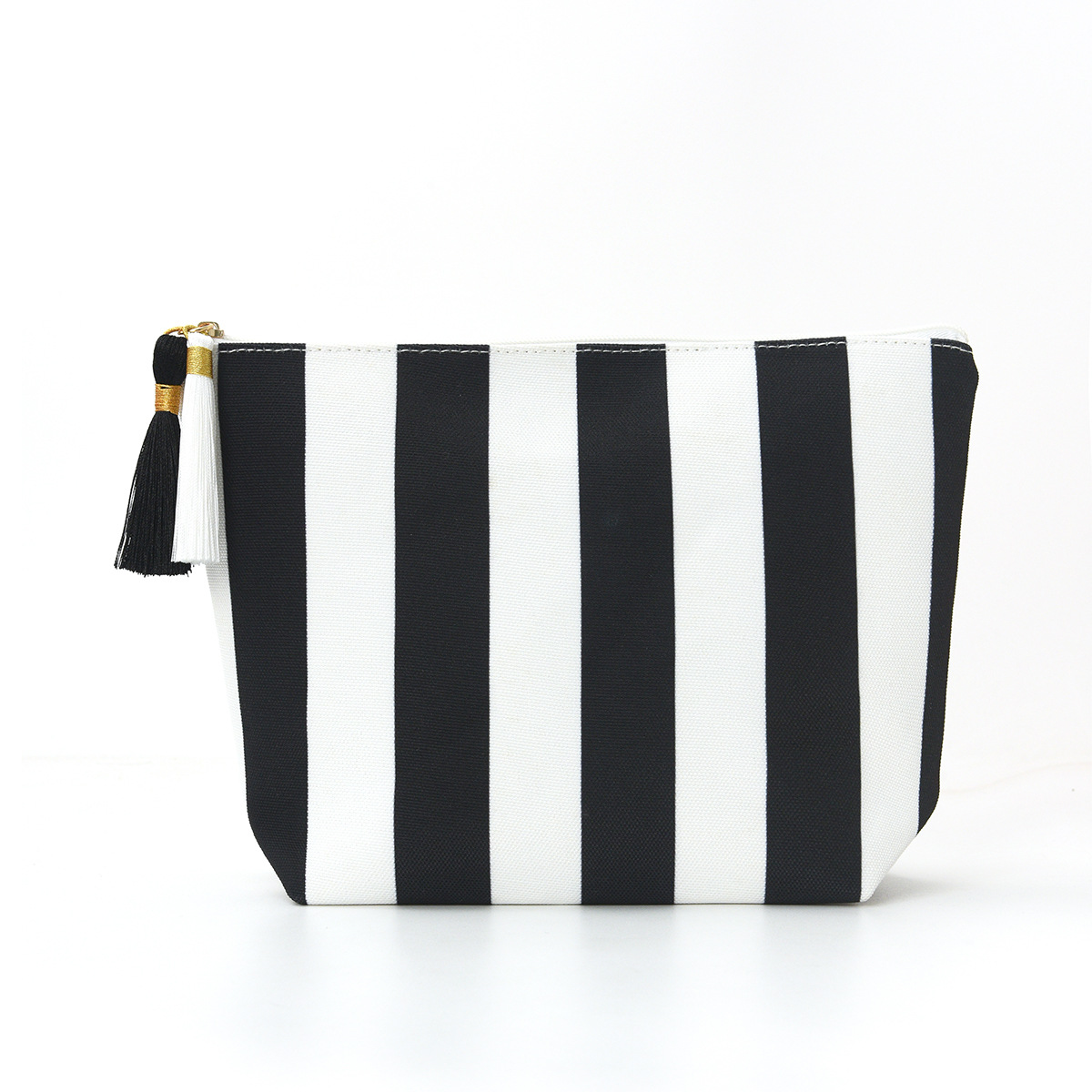 Feihong bolsa de almacenamiento a rayas de lana transfronterizas, bolsa de maquillaje de alto valor, bolsa de lavado portátil de gran capacidad