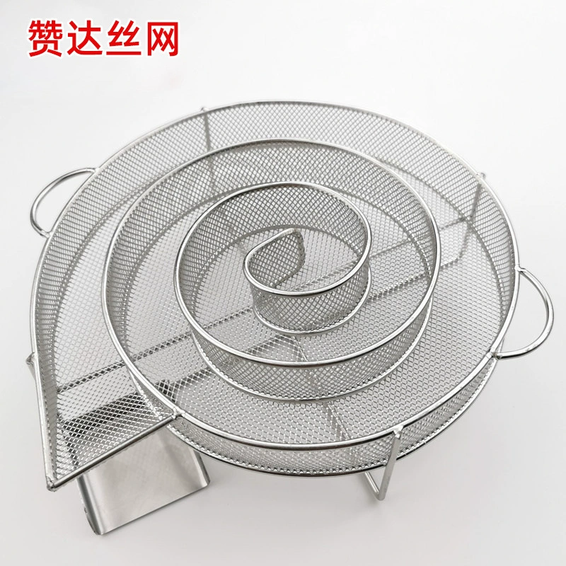 Круглая квадратная копченая сетчатая корзина для уличного барбекю, поднос для специй, гриль для барбекю, железная сетчатая сумка, генератор холодного дыма, коробка для копчения