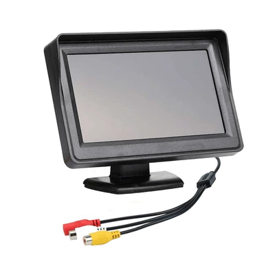 Factory Direct Sales 5inch Hd Reversing Image Av Two-Way Input Lcd Display for Tricycles and Engineering Vehicles (Car display) - 5inch-desktop-av-black-border