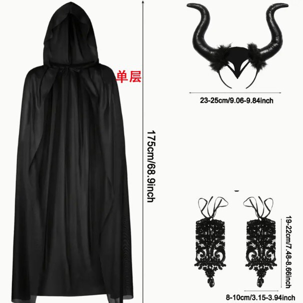 魔女帽子 メガネ 小さめハンドバッグ 3点セット m520|undefined