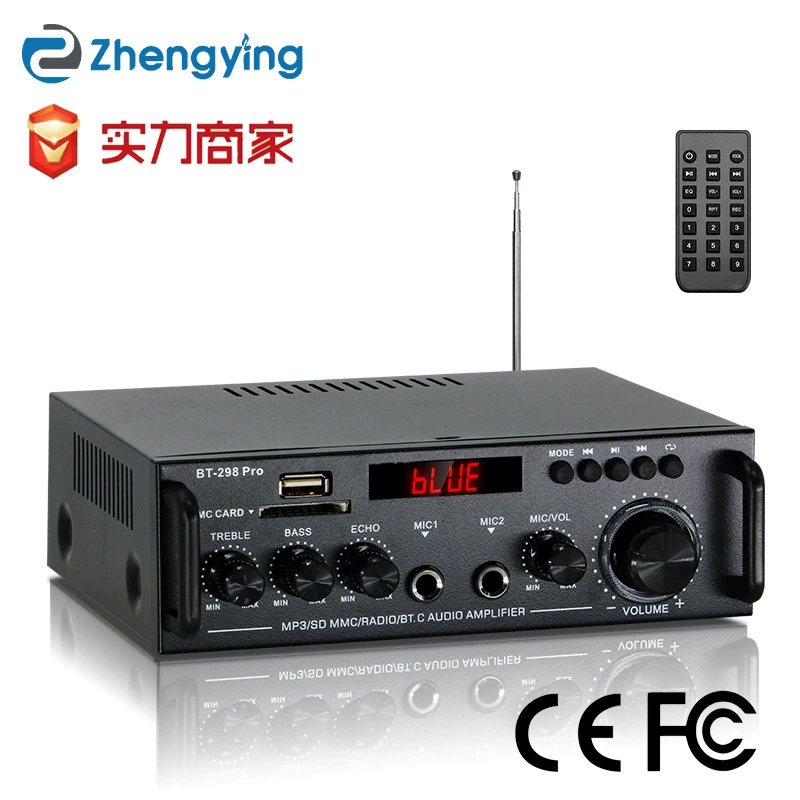 Новый цифровой усилитель BT-298 PRO с Bluetooth, USB-диском и двумя каналами