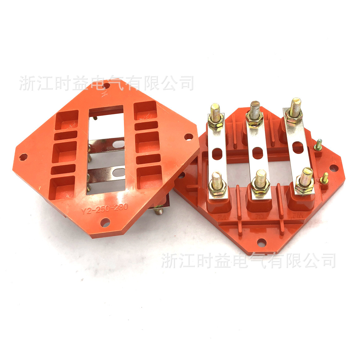 方形电机接线板Y2-250-280三相电机接线柱接线端子55-90KW电机