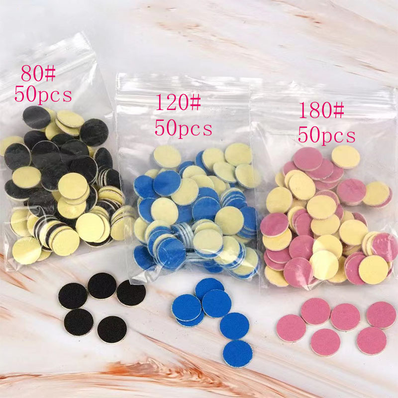 Suministro directo transfronterizo 50 piezas pedicura arena pieza de repuesto traje esmalte de uñas callos de piel muerta traje de pieza de arena reemplazable