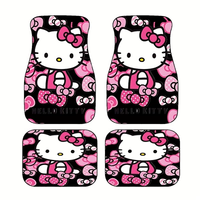 Cartoon Hello Kitty Floor Mats, Cross-Border | Avtomobil döşəmə paspasları - 305de-hello-kitty-15-3344cm-pack-of-two