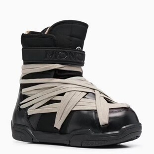 Ro Shoes Dark High Street Crazy Strap Shoes Ins Style Men and Women Same Style Flats Cold-Proof Warm Snow Boots Outdoor Boots