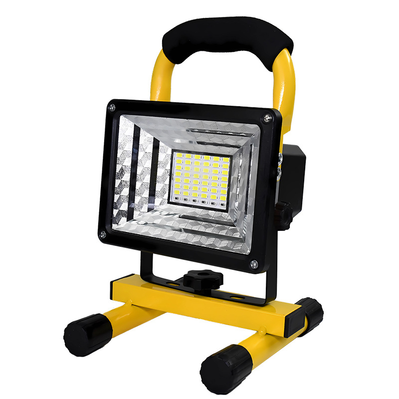 Venta directa de fábrica LED luz de inundación para exteriores iluminación brillante obra de construcción luz de emergencia luz de carga móvil al aire libre