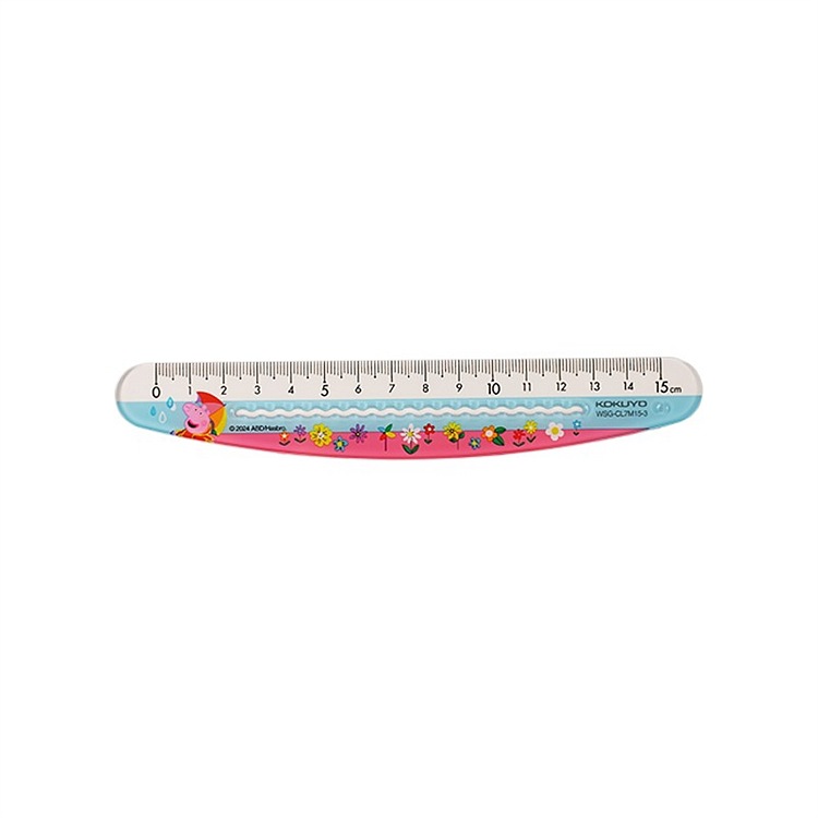 15cm 곡선 웨이브 통치자 블루 파우더