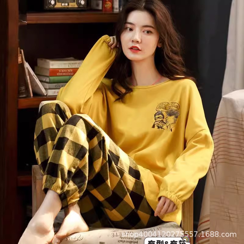 ST21040 cotton long sleeve suit for women