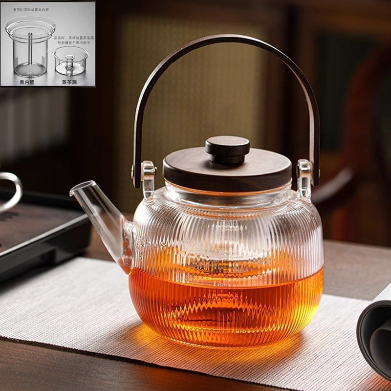 New walnut cooking integrated beam pot net red enclosure glass pot teapot heat-resistant high temperature boiling teapot wholesale