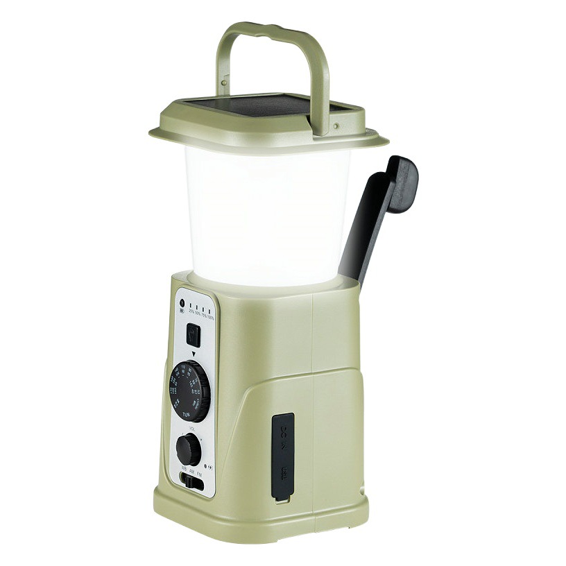 5000mAh aventura al aire libre camping multifuncional Luz de camping manivela energía solar carga tesoro radio