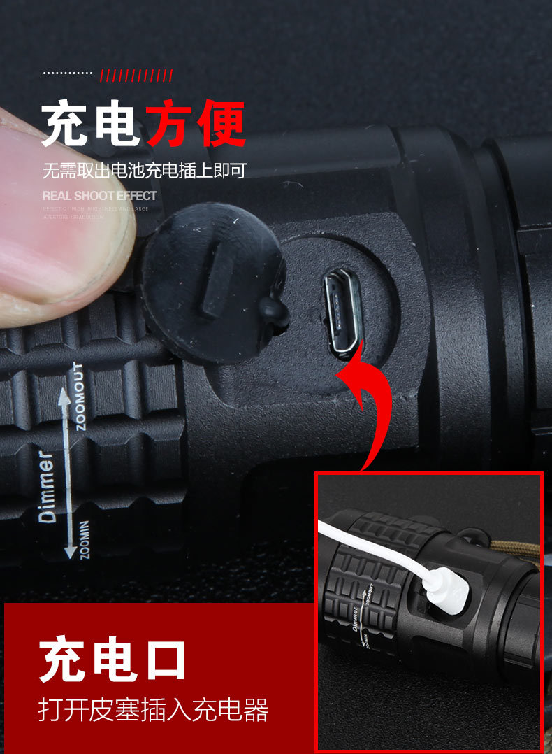 Direct Supply of New Laser Lights, Classic, Cost-Effective P50 Retractable Bright Light, Laser Flashlight Bright Light Flashlight