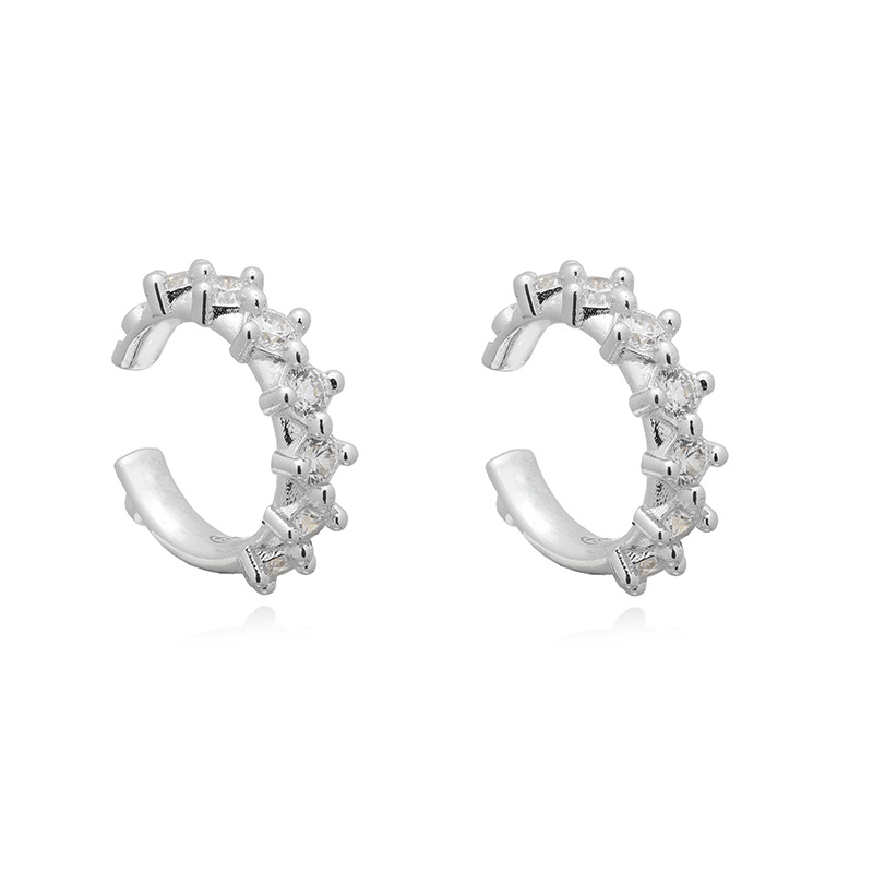 3g Weight Copper Ear Needle Material Zircon Inlay Material Ear Studs Classification 1 Pair Quantity Holiday, Daily Occasion Copper Material Solid Color Pattern Women's Gender Inlay Design Simple Style, Classic Style Style 1 Pair Simple Style Classic Style Solid Color Inlay Copper Zircon Ear Studs 10